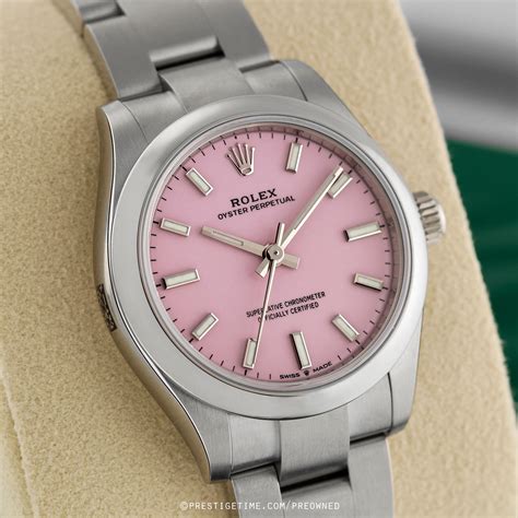 Rolex pink Oyster Perpetual 41